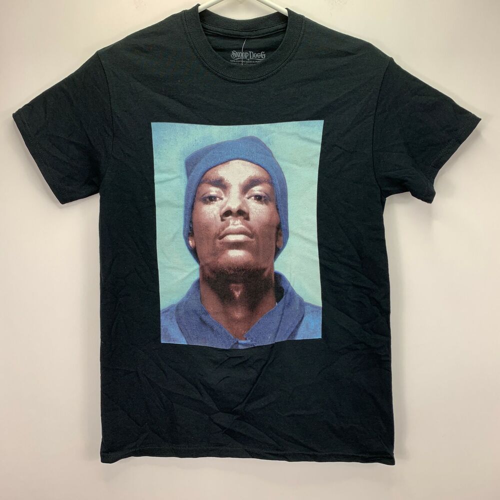 Merch Traffic Mens Snoop Beanie Graphic Slim Fit T-Shirt Black S